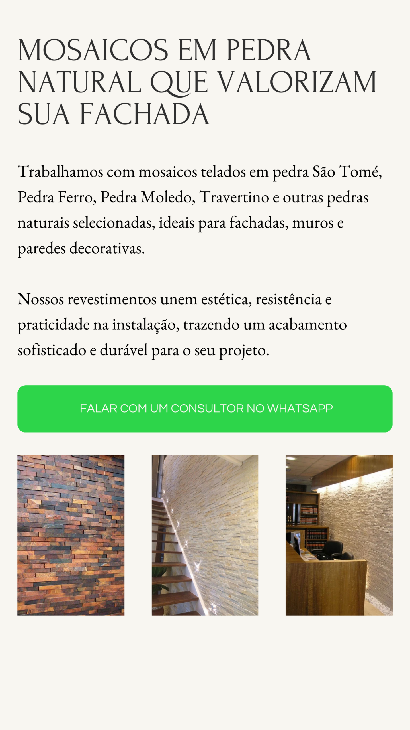 Mosaicos em Pedra Natural que Valorizam Sua Fachada